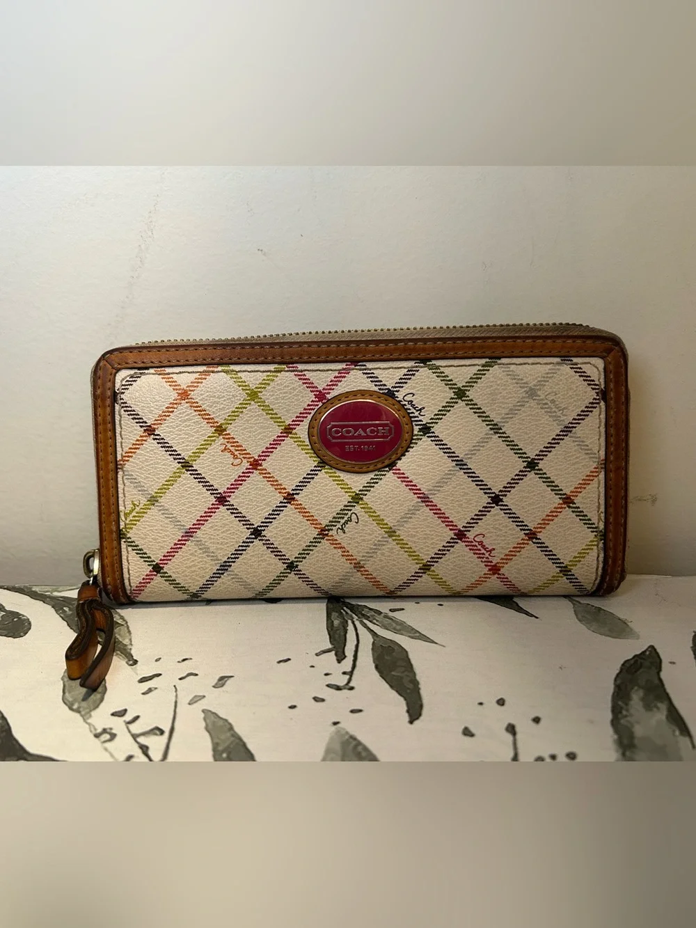 Vintage Coach Zip Wallet